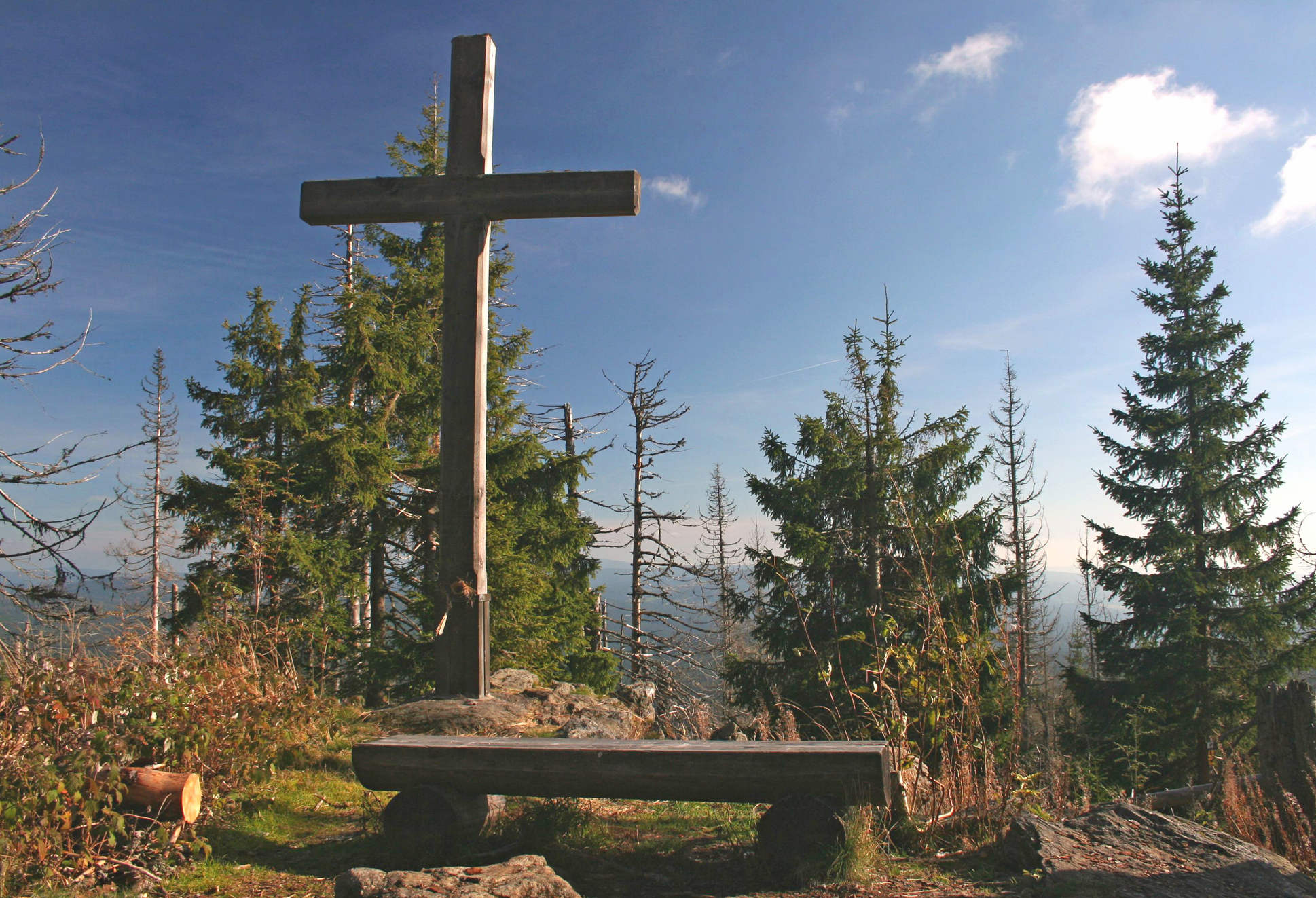 das Gipfelkreuz am Siebensteinkopf