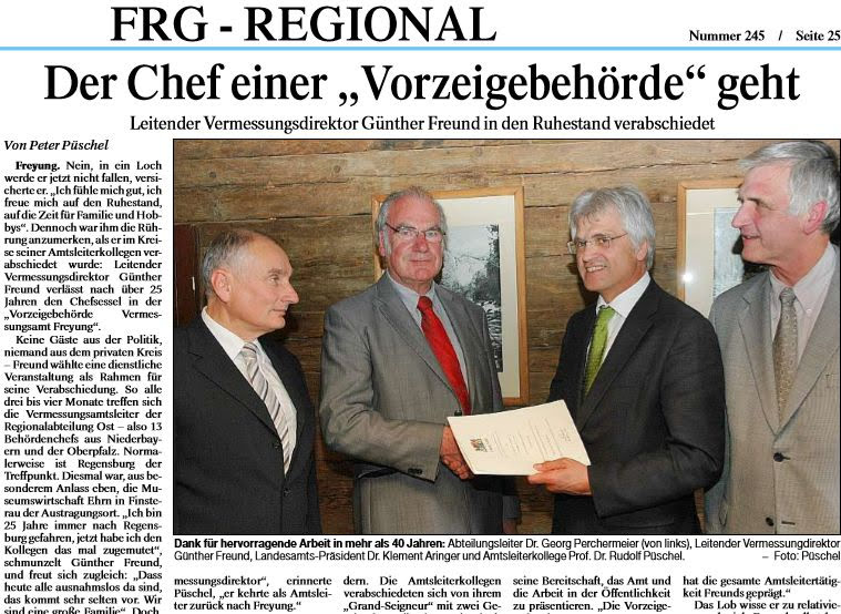2009 Verabschiedung in den Ruhestand: Artikel PNP